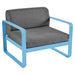 Fermob Bellevie Fauteuil Bleu maya E1 Gris graphite A3 