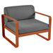 Fermob Bellevie Fauteuil Orange confite E2 Gris graphite A3 