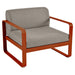 Fermob Bellevie Fauteuil Orange confite E2 Taupe grisé B8 