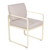 Fermob Bellevie Fauteuil Repas avec tissu Perle Beige latte E8 