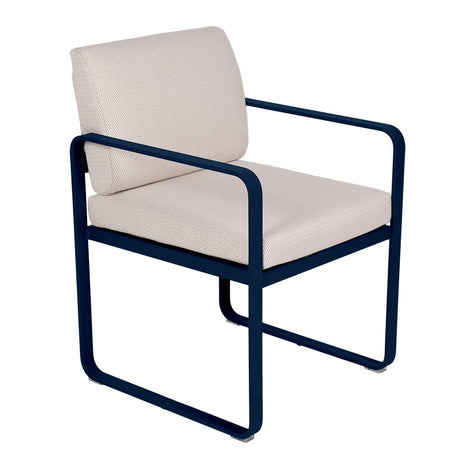 Fermob Bellevie Fauteuil Repas Perle Bleu abysse 92 