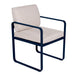 Fermob Bellevie Fauteuil Repas Perle Bleu abysse 92 
