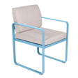 Fermob Bellevie Fauteuil Repas Perle Bleu maya E1 
