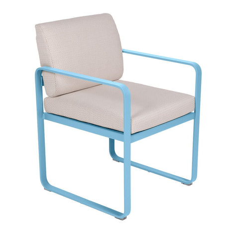 Fermob Bellevie Fauteuil Repas Perle Bleu maya E1 