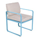 Fermob Bellevie Fauteuil Repas Perle Bleu maya E1 