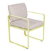 Fermob Bellevie Fauteuil Repas Perle Citron givré A6 