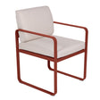Fermob Bellevie Fauteuil Repas Perle Ocre rouge 20 