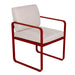 Fermob Bellevie Fauteuil Repas Perle Piment 43 