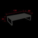 Fermob Bellevie Grande Table basse 138 x 80cm 