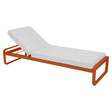 Fermob Bellevie Lit de soleil Orange confite E2 Blanc grisé 81 