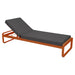 Fermob Bellevie Lit de soleil Orange confite E2 Gris graphite A3 