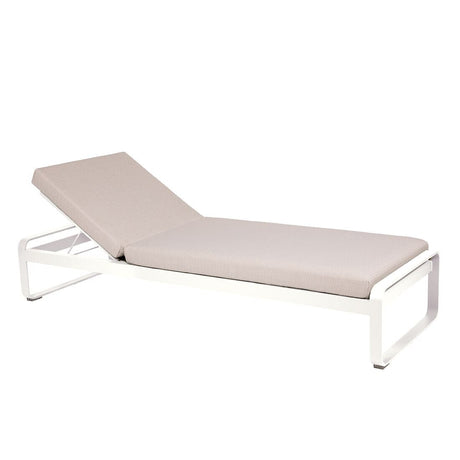 Fermob Bellevie Lit de soleil Perle Blanc coton 01 