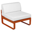 Fermob Bellevie Module central 1 place Orange confite E2 Blanc grisé 81 