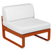 Fermob Bellevie Module central 1 place Orange confite E2 Blanc grisé 81 