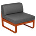Fermob Bellevie Module central 1 place Orange confite E2 Gris graphite A3 