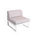 Fermob Bellevie Module central 1 place Perle Blanc coton 01 
