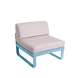 Fermob Bellevie Module central 1 place Perle Bleu maya E1 