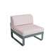 Fermob Bellevie Module central 1 place Perle Gris orage 26 