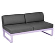 Fermob Bellevie Module central 2 places Guimauve D1 Gris graphite A3 
