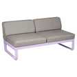 Fermob Bellevie Module central 2 places Guimauve D1 Taupe grisé B 