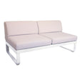 Fermob Bellevie Module central 2 places Perle Blanc coton 01 