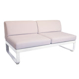Fermob Bellevie Module central 2 places Perle Blanc coton 01 