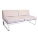 Fermob Bellevie Module central 2 places Perle Blanc coton 01 