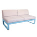 Fermob Bellevie Module central 2 places Perle Bleu maya E1 