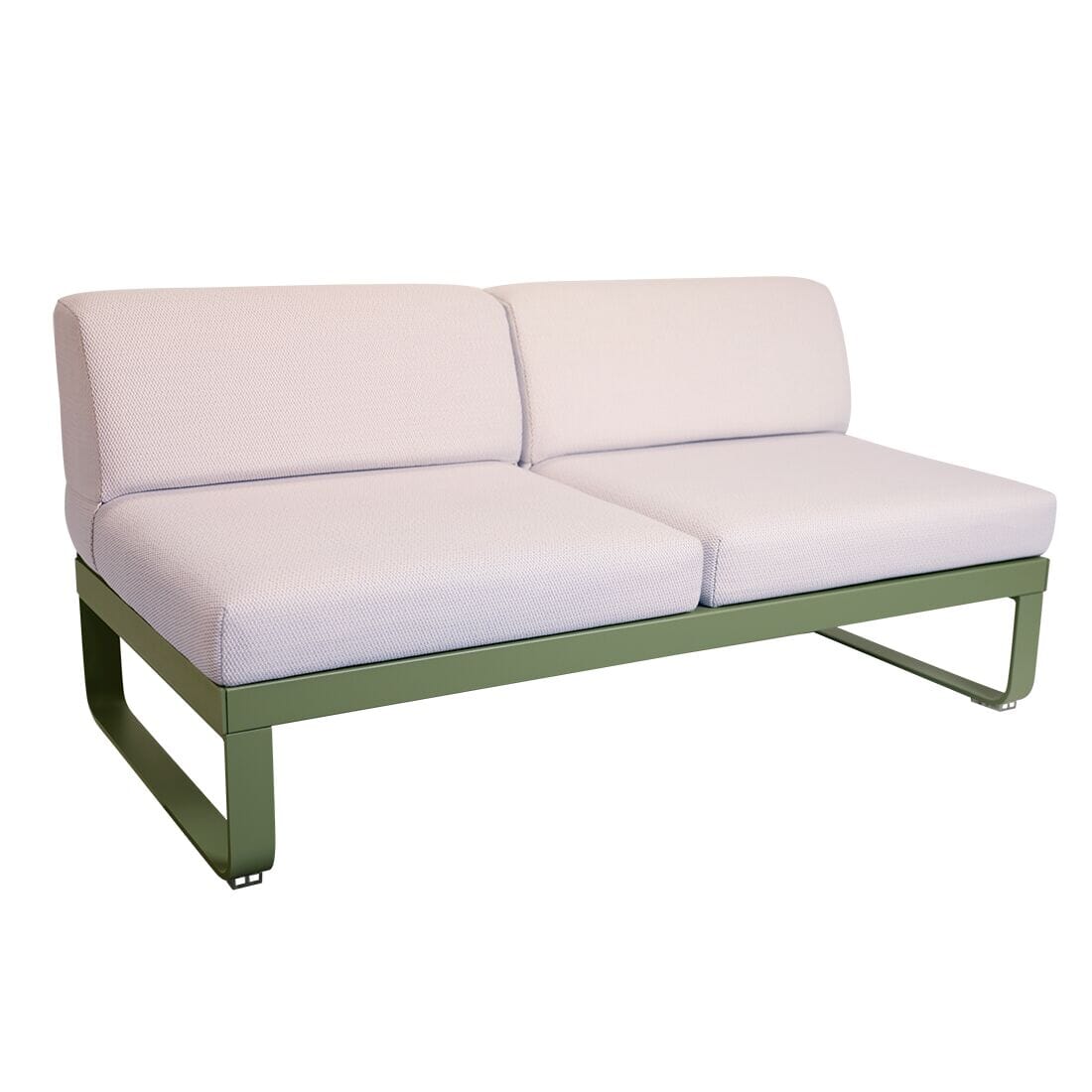 Fermob Bellevie Module central 2 places Perle Cactus 82 