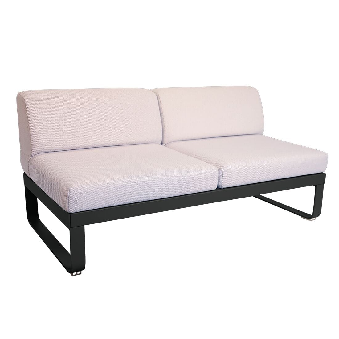 Fermob Bellevie Module central 2 places Perle Carbone 47 