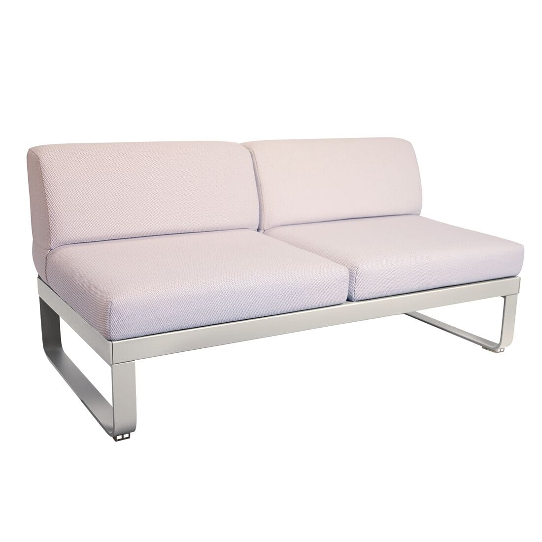 Fermob Bellevie Module central 2 places Perle Gris argile A5 