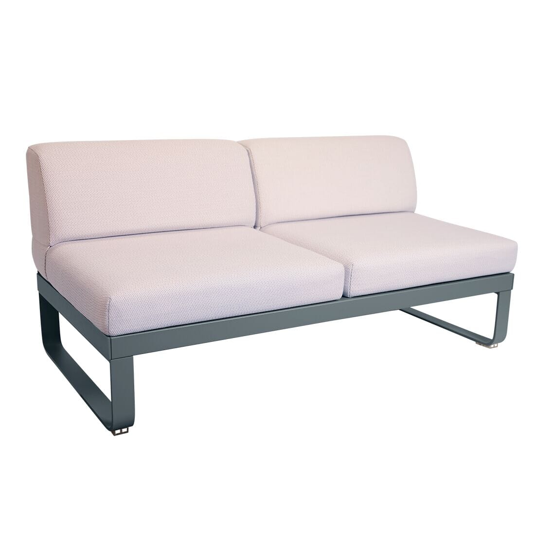 Fermob Bellevie Module central 2 places Perle Gris orage 26 