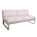 Fermob Bellevie Module central 2 places Perle Muscade 14 