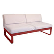 Fermob Bellevie Module central 2 places Perle Piment 43 