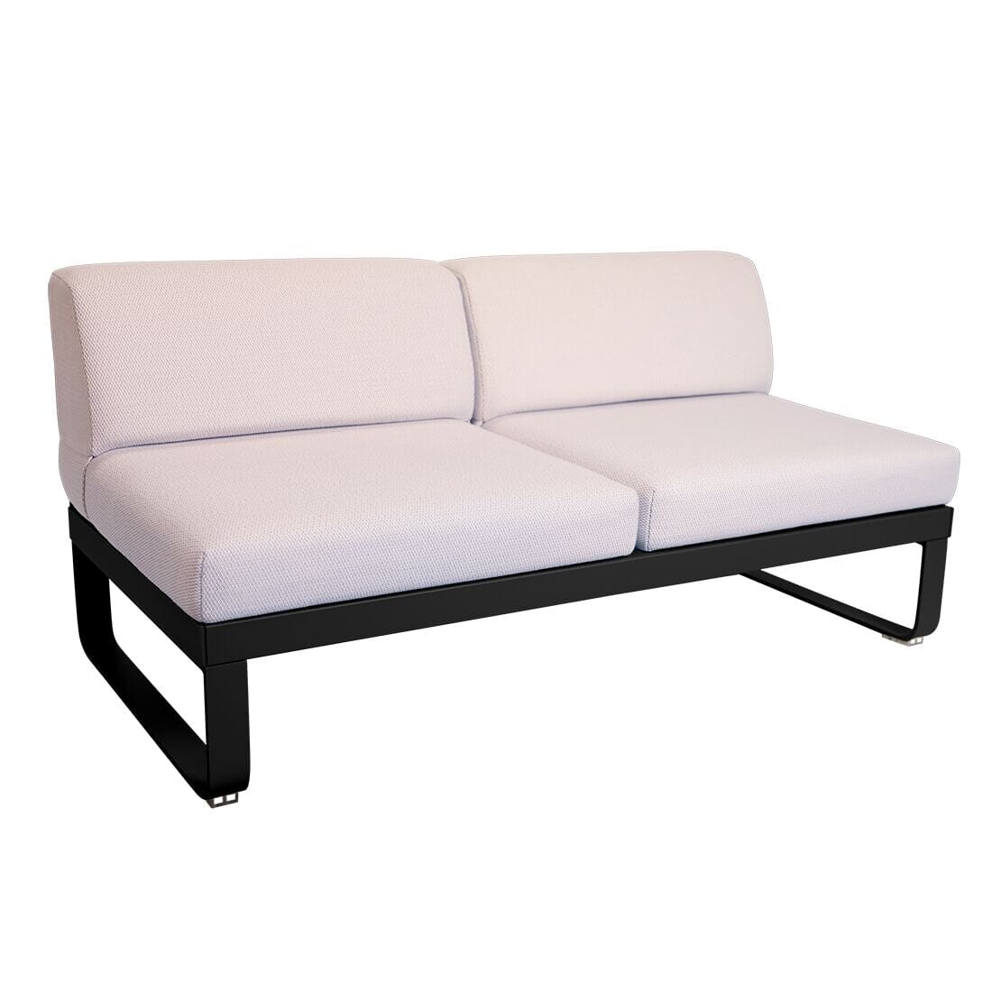 Fermob Bellevie Module central 2 places Perle Réglisse 42 