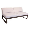 Fermob Bellevie Module central 2 places Perle Tonka E3 