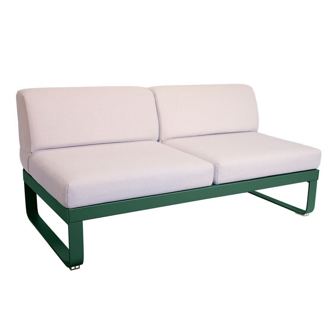 Fermob Bellevie Module central 2 places Perle Vert cèdre 02 