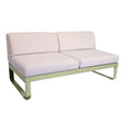 Fermob Bellevie Module central 2 places Perle Vert tilleul 65 