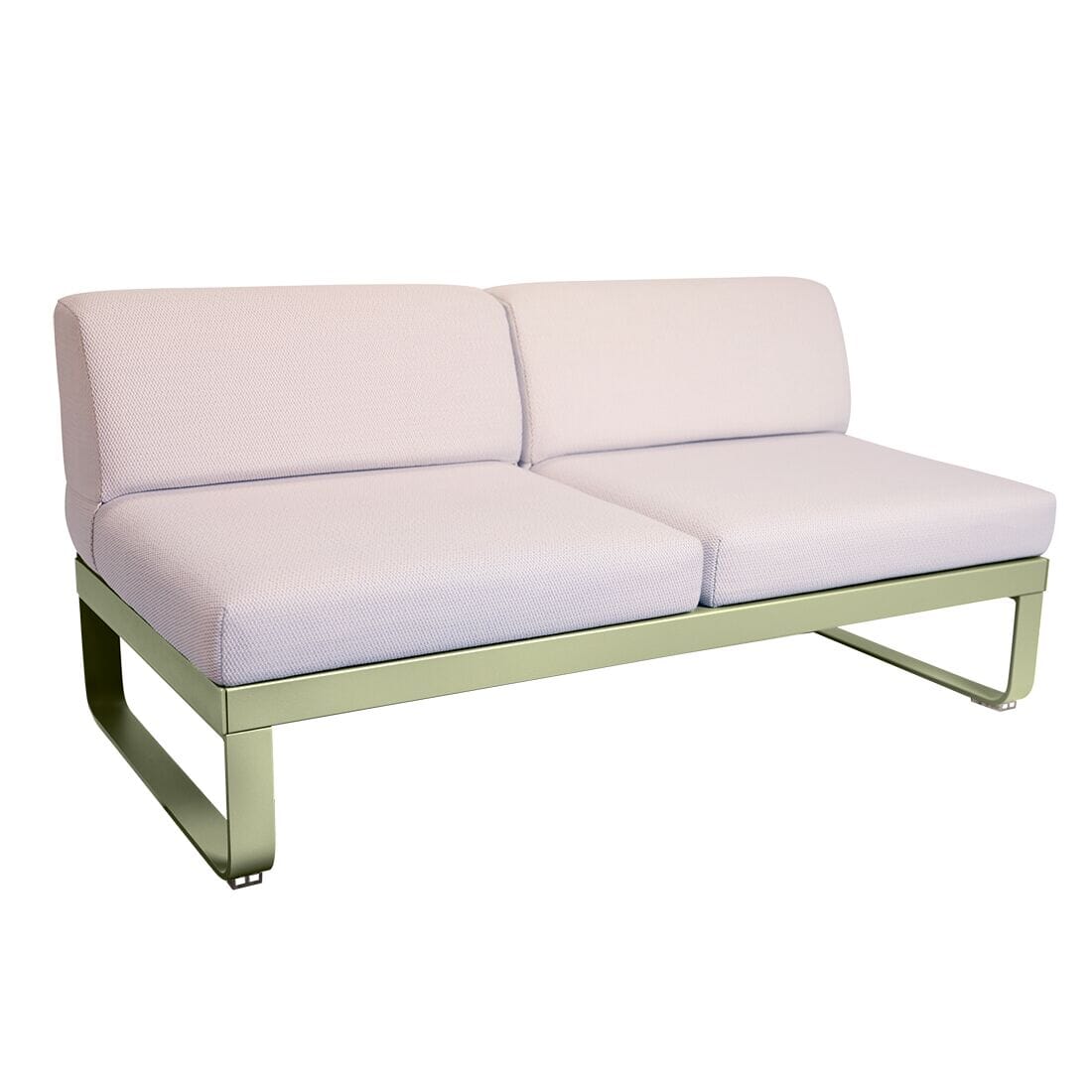 Fermob Bellevie Module central 2 places Perle Vert tilleul 65 