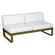 Fermob Bellevie Module central 2 places Pesto D3 Blanc grisé 81 