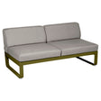 Fermob Bellevie Module central 2 places Pesto D3 Taupe grisé B 
