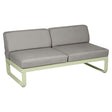 Fermob Bellevie Module central 2 places Vert tilleul 65 Taupe grisé B8 