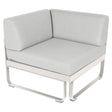 Fermob Bellevie Module d'angle - 1 place Blanc coton 01 Blanc grisé 81 