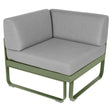 Fermob Bellevie Module d'angle - 1 place Cactus 82 Gris flanelle 79 