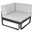 Fermob Bellevie Module d'angle - 1 place Carbone 47 Blanc grisé 81 