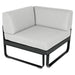 Fermob Bellevie Module d'angle - 1 place Carbone 47 Blanc grisé 81 