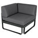 Fermob Bellevie Module d'angle - 1 place Carbone 47 Gris graphite A3 