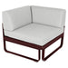 Fermob Bellevie Module d'angle - 1 place Cerise noire B9 Blanc grisé 81 