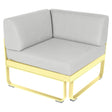 Fermob Bellevie Module d'angle - 1 place Citron givré A6 Blanc grisé 81 