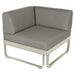 Fermob Bellevie Module d'angle - 1 place Gris argile A5 Taupe grisé B8 